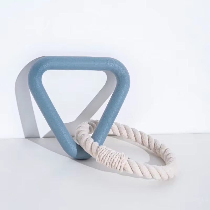 Pet Dog Chew Toys Triangle TPR Cotton Rope Puppy Tug of War Molar Clean Toy Dog Toys for Large Small Dogs Pet Puppy Supplies