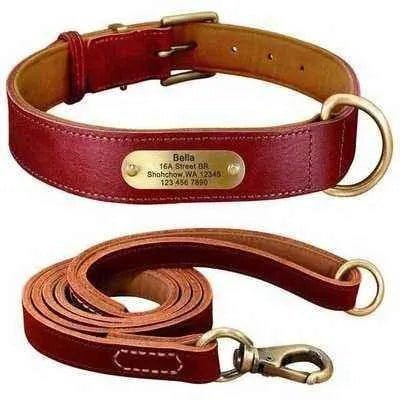Personalised Leather Dog Fashion Set 🐾-4