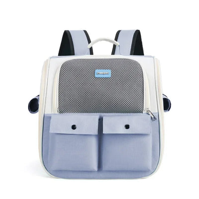 Pet Backpack Portable Cat and Small Dogs Outdoor Carrier Foldable Ventilated Design Large Cat Dog Backpack Carrier Bag