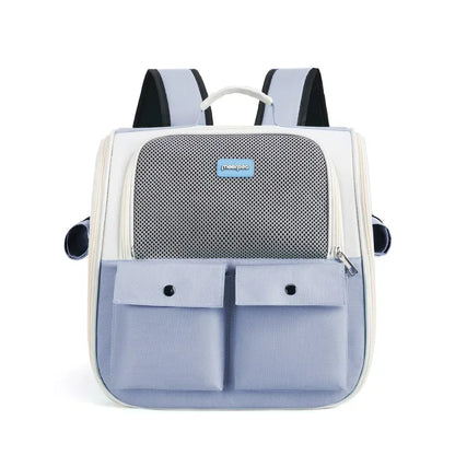 Pet Backpack Portable Cat and Small Dogs Outdoor Carrier Foldable Ventilated Design Large Cat Dog Backpack Carrier Bag