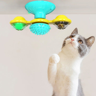 Cat Rotating Windmill Interactive Toy-3