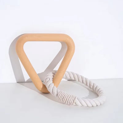 Pet Dog Chew Toys Triangle TPR Cotton Rope Puppy Tug of War Molar Clean Toy Dog Toys for Large Small Dogs Pet Puppy Supplies